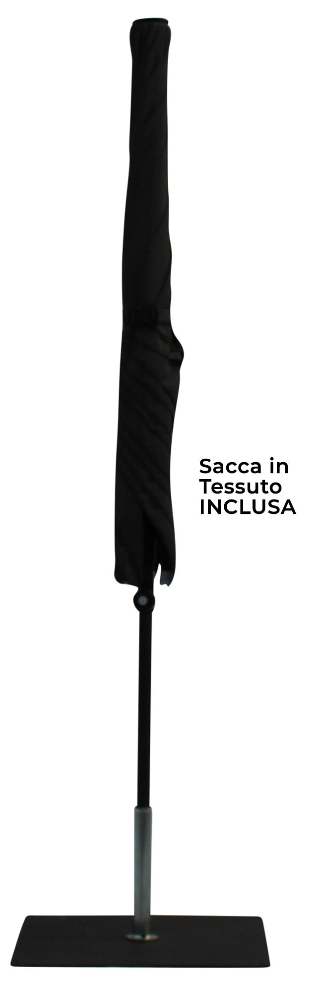 Ombrellone da Giardino 2x2 m Palo Ø38 mm in Alluminio Effetto Legno Tessuto Olefin Trend Wood Terracotta