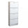 Scarpiera Wendy 60x24x150 h cm in Legno Bianca