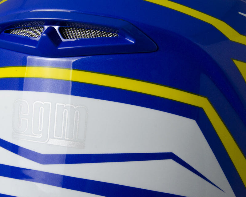 Casco Integrale per Moto Cross con Frontino CGM Freeway 601S Giallo