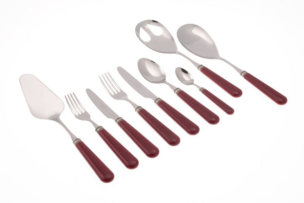 Servizio Set di Posate 75 Pezzi in Acciaio Inox Rivadossi Sandro Mistral Bordeaux sconto