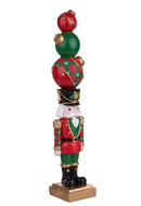 Soldato Schiaccianoci Natalizio con Puntale H61 cm in Resina