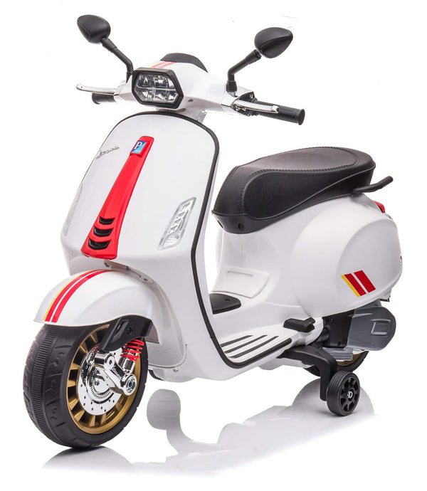 sconto Scooter Elettrico per Bambini Licenza Ufficiale Piaggio Vespa 12V 4,5Ah Bianco