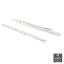 Kit Guide a Rotella per Cassetti Chiusura 450 mm a Estrazione Parziale Bianco 5 Pezzi Emuca