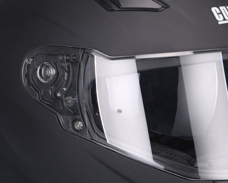 Casco Integrale per Scooter Visiera Lunga CGM Liverpool 317A Nero Opaco Varie Misure