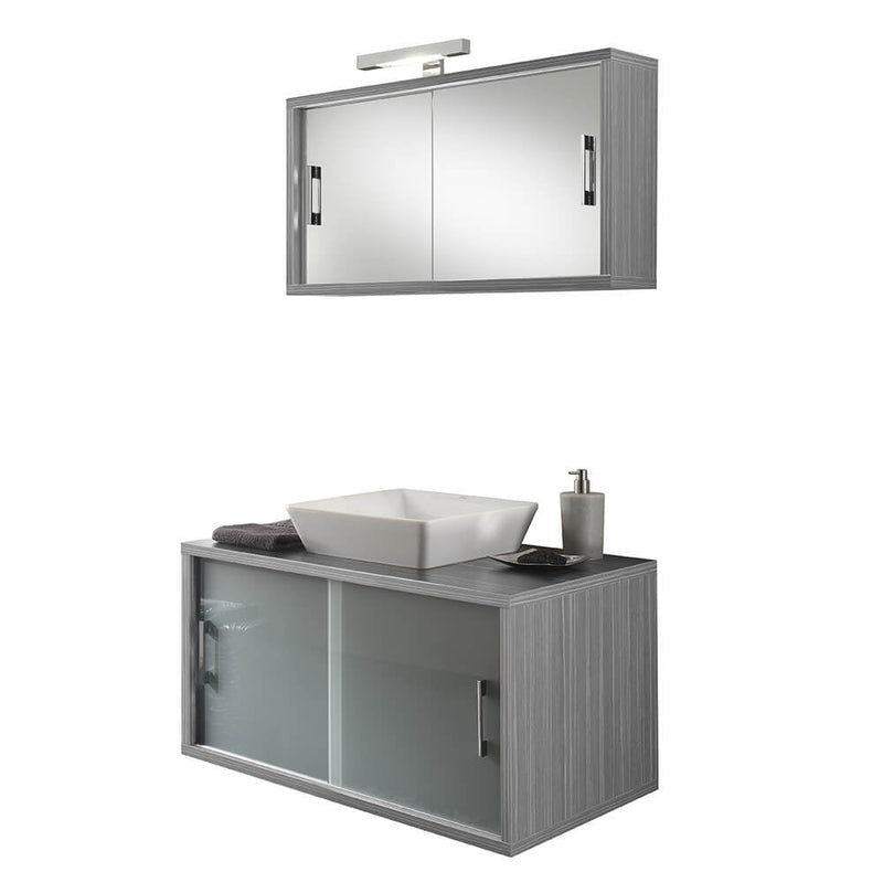 Mobile da Bagno sospeso Giava 01 Pino Grigio TFT