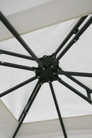 Gazebo da Giardino in Metallo 3x3m Soriani Salinas Ecrù