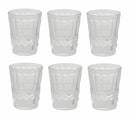 Set 6 Bicchieri Acqua Ø8x10 cm in Vetro Villa d'Este Home Tivoli Nobilis Trasparenti