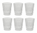 Set 6 Bicchieri Acqua Ø8x10 cm in Vetro Villa d'Este Home Tivoli Nobilis Trasparenti