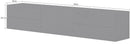 Mobile TV 1 Anta 4 Cassetti 170x40x35,2 cm Metis Antracite Lucido