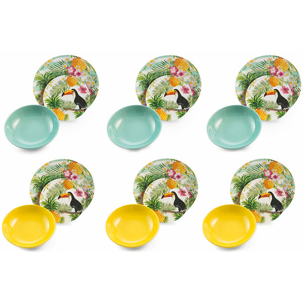 Servizio Piatti 18 Pezzi in Porcellana e Gres Villa d'Este Costarica online