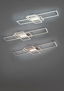 Plafoniera da Interno a LED in Metallo Bianco Opaco