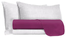 Set Lenzuola Sopra Sotto e Federe in Cotone Fucsia Varie Misure