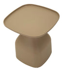 Tavolinetto Gea Tortora 48x48x50 cm in Polipropilene Grigio      