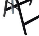 Set 2 Cavalletti da Lavoro Pieghevoli Telescopici Altezza Regolabile in Tubi d'Acciaio 