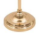 Lampada da Terra Gipsy Ø40x160 cm in Ferro e Tessuto Oro e Bianco      
