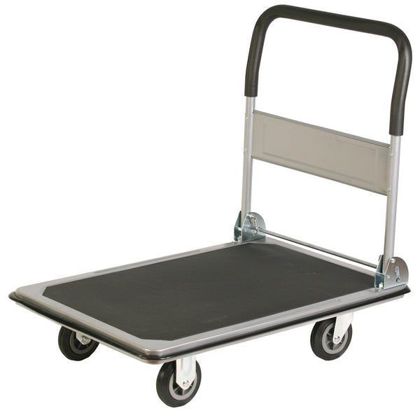 sconto Carrello Pieghevole da Trasporto 300 Kg in Lamiera Tosini Grigio e Nero