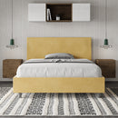 Letto Matrimoniale Adele Ocra Varie Misure