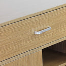 Mobiletto Multiuso 63x95x33 cm in Legno Melaminico Rovere