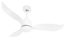 Ventilatore da Soffitto 3 Pale e Lampada LED Ø132 cm 3 Velocità Vannini Rondine Bianco