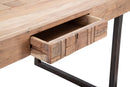 Tavolo da Pranzo Mumbai Allungabile cm 160-240x90x77 cm in Legno e Ferro 