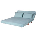Divano Letto 2 Posti 146x91x82 cm in Tessuto Verde Acqua