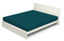 Lenzuolo Sotto con Angoli ed Elastico Tinta Unita Verde Petrolio