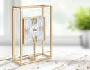 Orologio da Tavolo Rect. 20x8x30 cm in Ferro e MDF Multicolor
