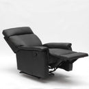 Poltrona Relax Reclinabile Manuale 80x94x102 cm in Similpelle Nero