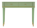 Console Camille Verde 101x37x78 cm in Pino e MDF e Ferro      