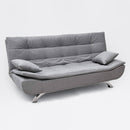 Divano Letto 190x83x93 cm in Microfibra Grigio
