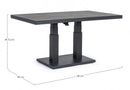 Tavolo da Giardino 140x85x49-72h cm Truman Antracite