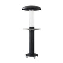 Tavolo Accessorio per Stufa a Fungo Lumea Ø80 cm Effetto Legno Grigio      