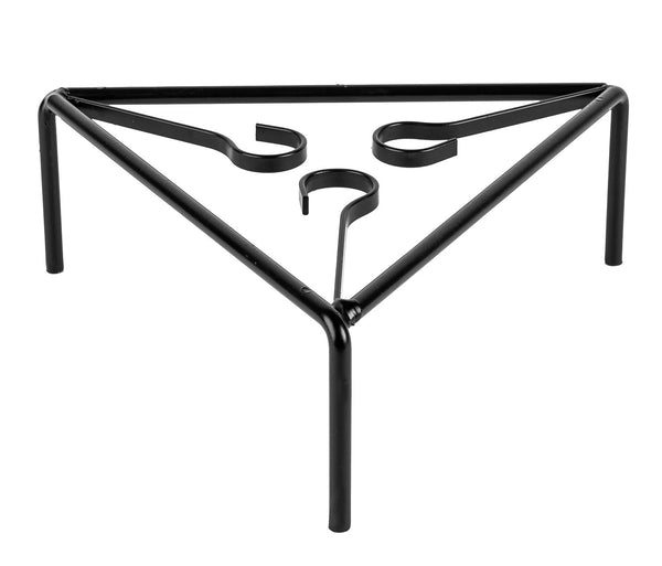 Treppiede Triangolare per Stufa in Ferro 25x25x11 cm Grigio Martellato sconto