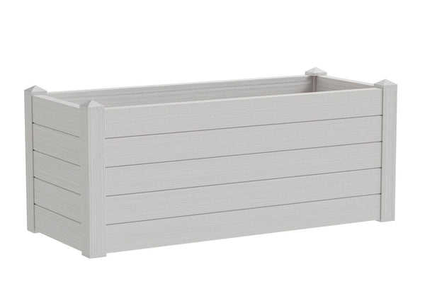 prezzo Fioriera da Giardino 100x42x40 cm in Polipropilene Trama 002 Snow Bianco Neve