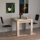 Tavolo da Pranzo Quadrato Allungabile 90x90 in Legno Tortora Apertura a Libro