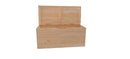 Cassapanca Baule 73x35x33 cm in Legno di Pino Naturale Seconda Scelta