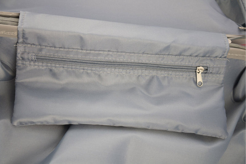 Trolley Valigia Bagaglio a Mano Rigida in ABS 4 Ruote Soriani Silver