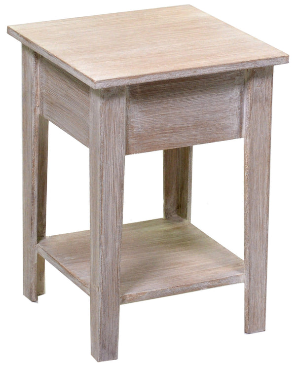 sconto Comodino Quadrato in Legno Stoccarda