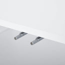 Credenza Moderna 2 Armadietti a 3 Ripiani Regolabili 107x40x80 cm Bianca  