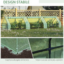 Mini Serra per Piante Impermeabile con 3 Ingressi Avvolgibili 400x100x80 cm Verde 