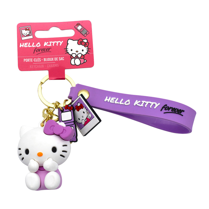 Set 24 Portachiavi Hello Kitty 3D in Silicone per Bambini Varie Colorazioni-3