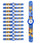 Set 12 Orologi da Polso Bracciale per Bambini Paw Patrol Blu