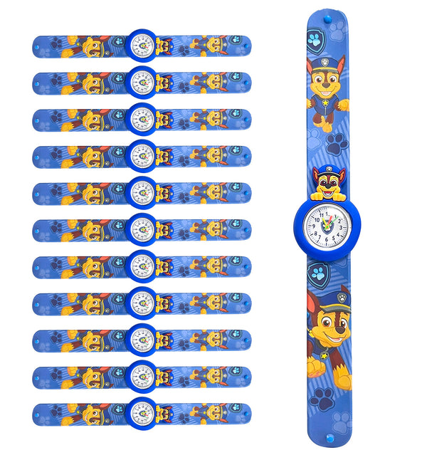 Set 12 Orologi da Polso Bracciale per Bambini Paw Patrol Colorazione Blu prezzo