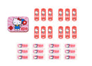Set 12 Box Hello Kitty per Bambini con 24 Cerotti Ciascuno 2 Misure in Metallo-10