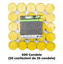 Set 500 Candele Lumino da 10gr Tielight in Citronella Gialle-2
