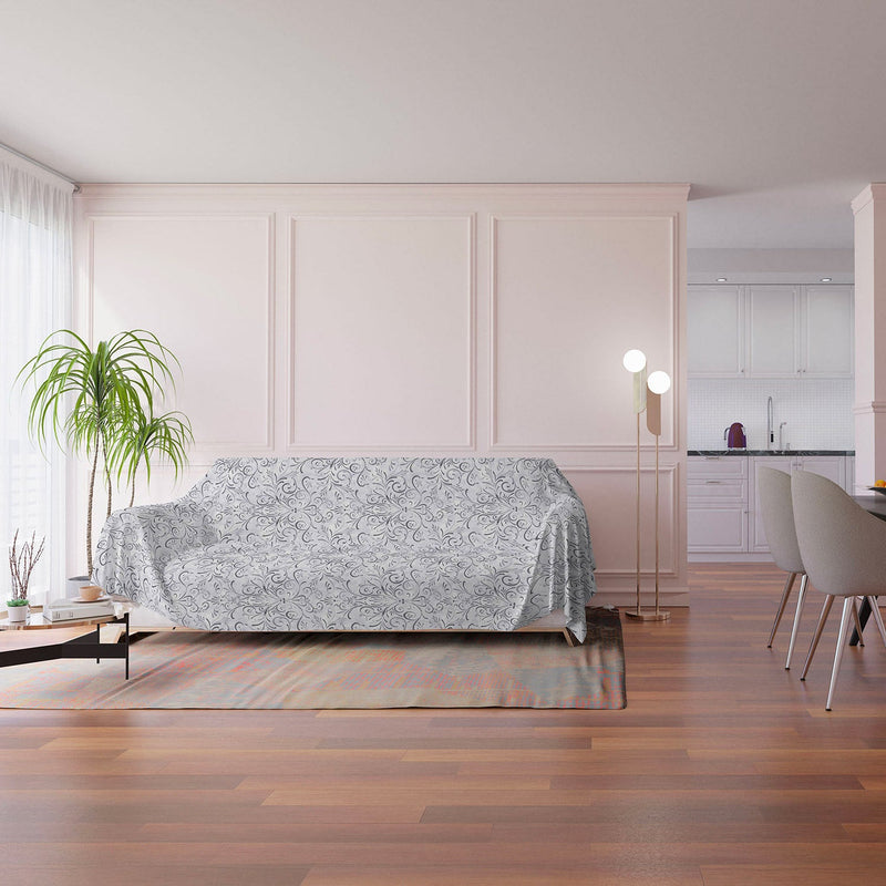 Telo Arredo Copritutto Copridivano in Microfibra Ornato Varie Misure