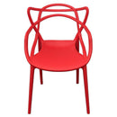 Set 4 Sedie 55x54x82 cm in Polipropilene Sveva Rosse