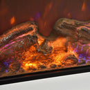 Camino Elettrico da Pavimento Effetto Fiamma 1600W Rachel Bianco