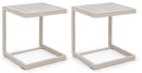 Set 2 Tavolini 40x40x45h cm Konnor Rastin