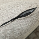 Divano Letto 2 Posti Convertibile Apertura Clic Clac con 2 Cuscini in Tessuto Marrone Chiaro      